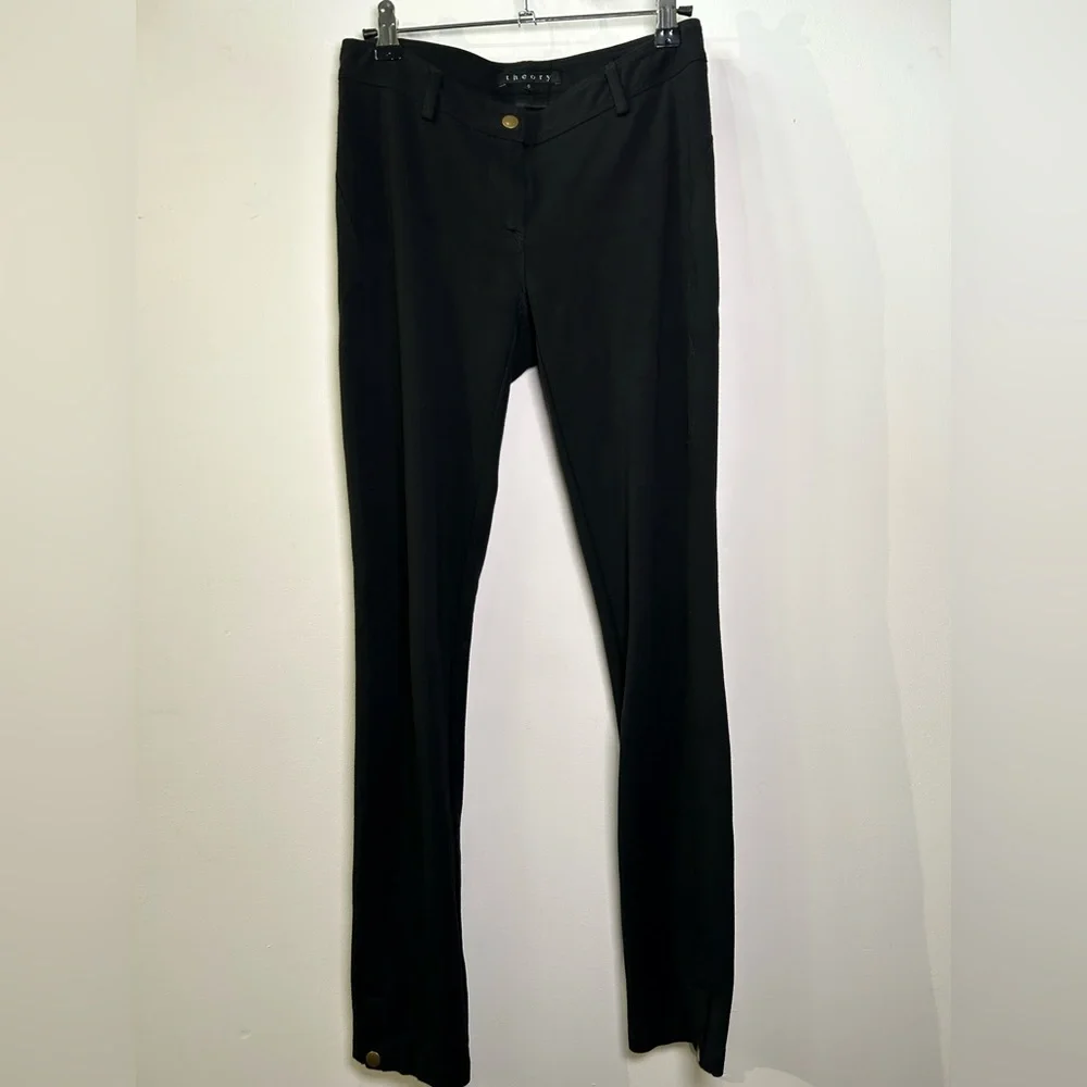 Theory Brand basic Black Leggings Low Rise Size 0 - Picture 1 of 7